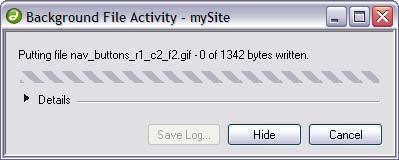 Figure 6b: Background File Activity Window