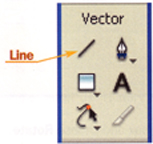 Line tool on the Tools panel