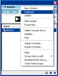 Duplicate button command