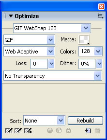 Optimize panel