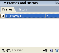 Frames panel