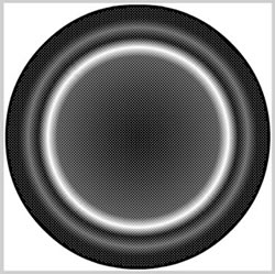 Gradient fill effects on the lens