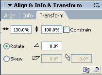 Text stretched to 130%