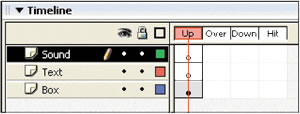 Text and Sound layers added to the Back Button