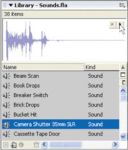 Previewing a sound