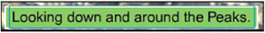 Centered text in the caption box