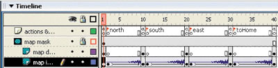 The Timeline configured for animation