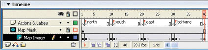 Timeline for the Map Image layer