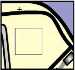 Map detail of the gallery's location