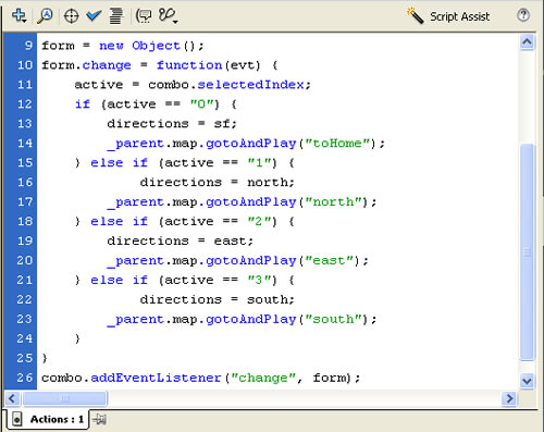 Completed ActionScript