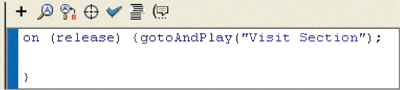 ActionScript for the Visit button