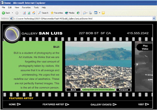 Browser sees site as one page