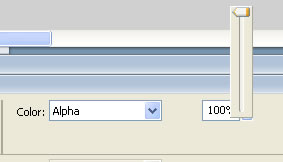 Alpha slider