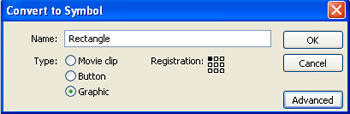 Convert to Symbol dialog box
